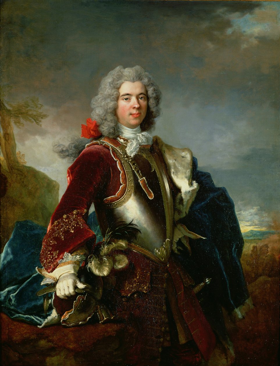 Portrett av prins Jacques 1er Grimaldi (olje på lerret) 1689 - 1751 av Nicolas de Largillière