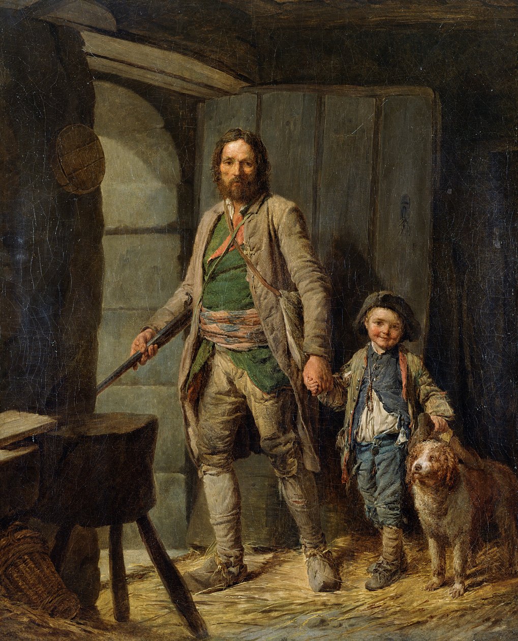 Krypskytterens avgang, 1781 av Nicolas Bernard Lepicie
