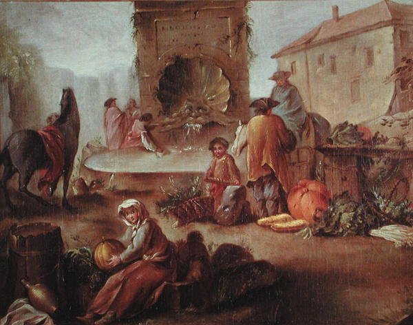 Markedsfontenen av Nicolas Bernard Lepicie