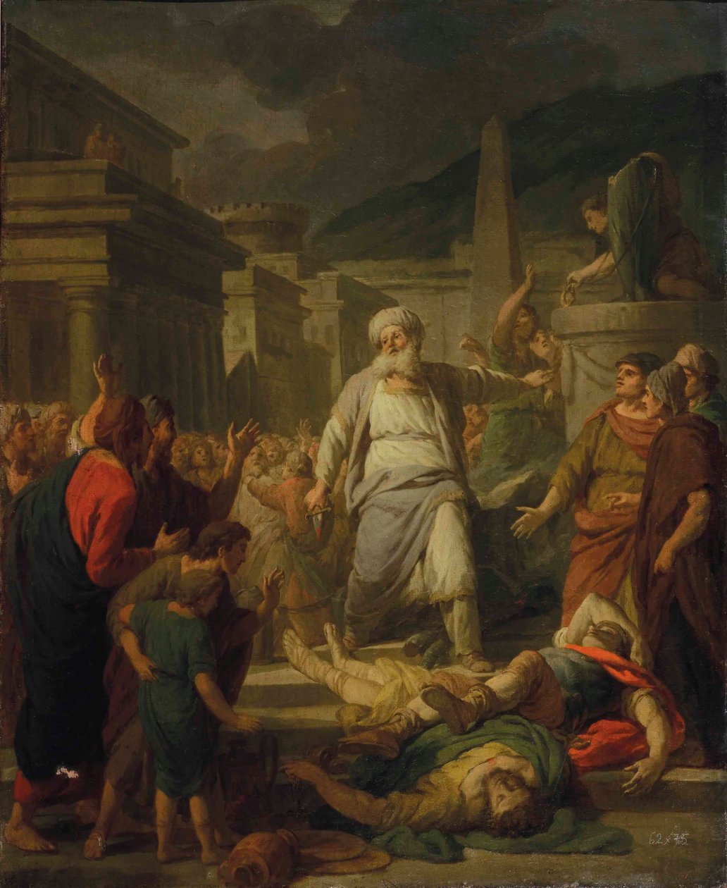 The Zeal of Mattathias (olje på lerret) av Nicolas Bernard Lepicie