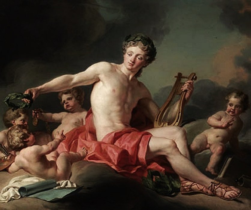 Apollo Crowning the Artsn av Nicolas Guy Brenet