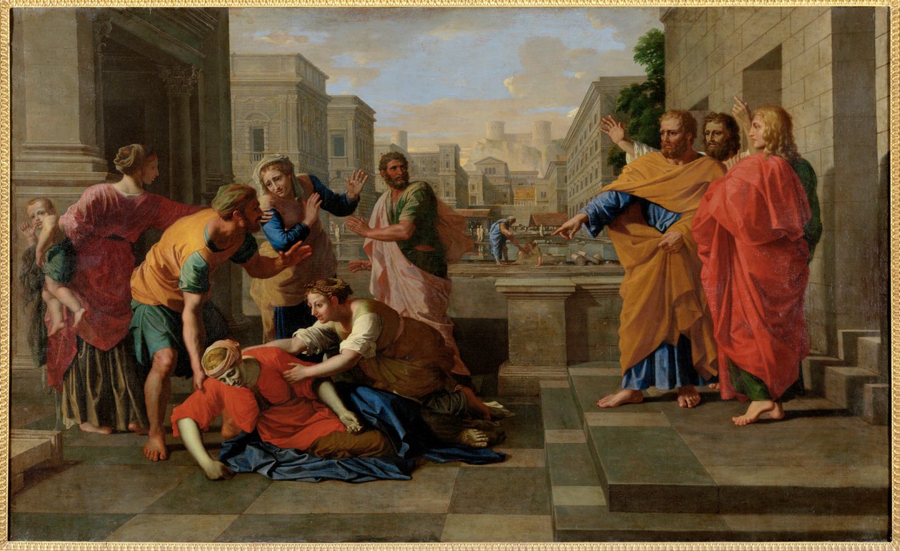  av Nicolas (attr.to) Poussin