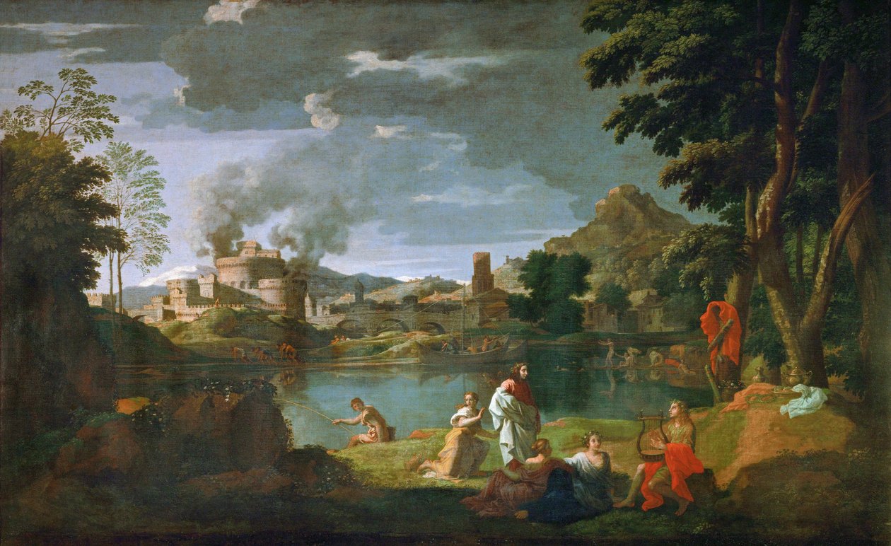  av Nicolas (attr.to) Poussin