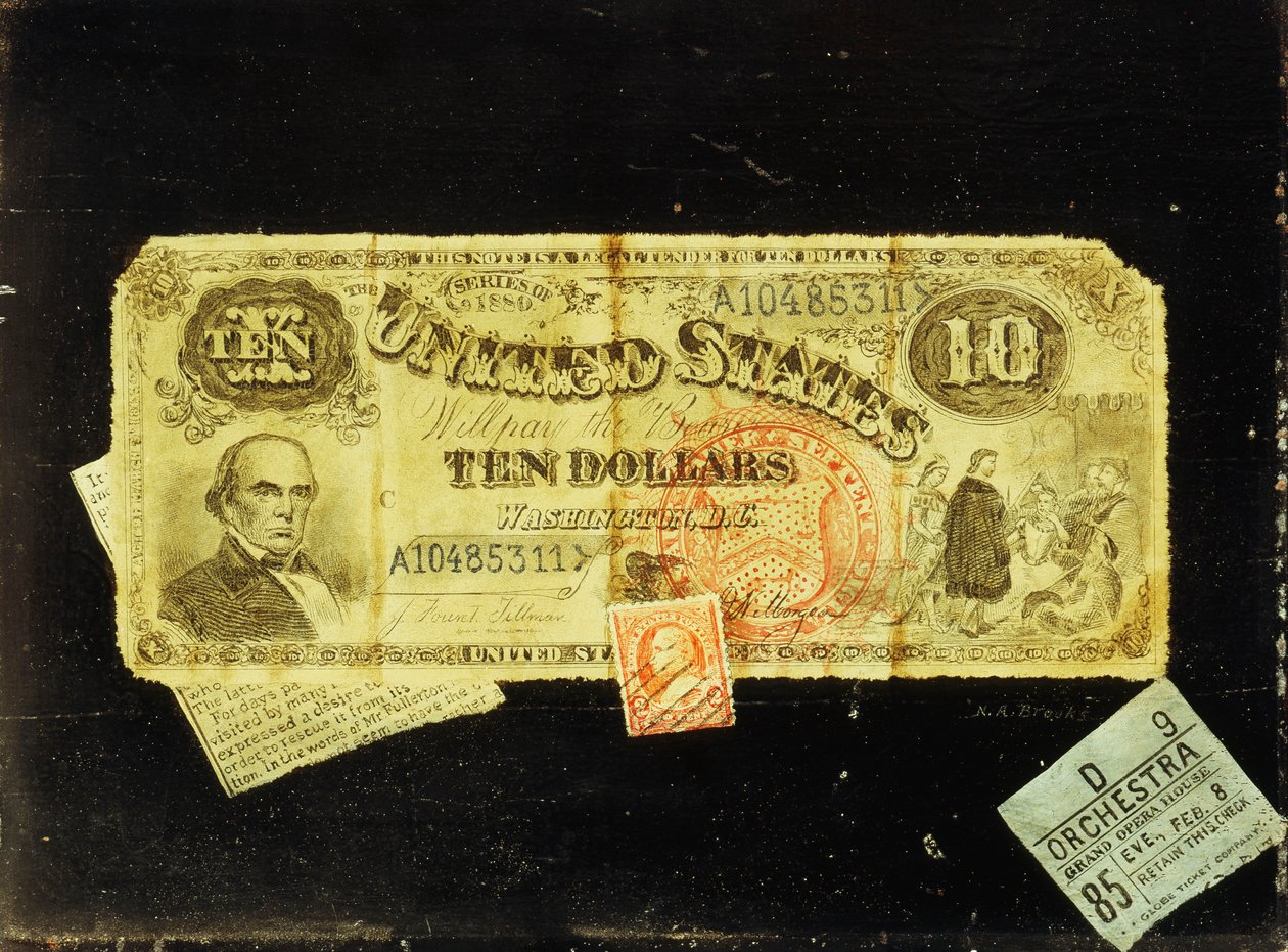 Ti dollarseddelen, av Nicolas Alden Brooks