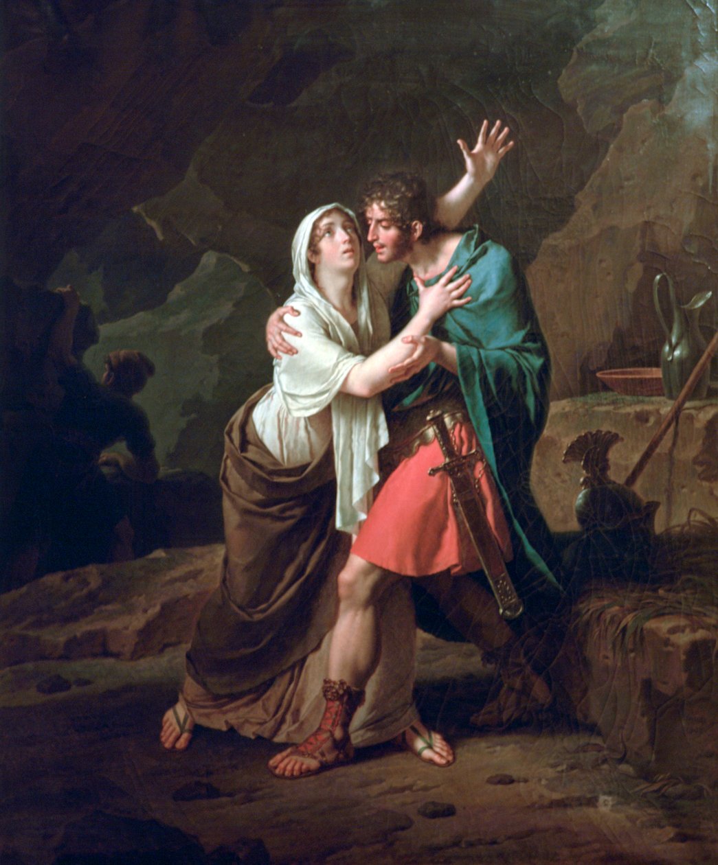 Eponine og Sabinus, 1802 av Nicolas Andre Monsiau