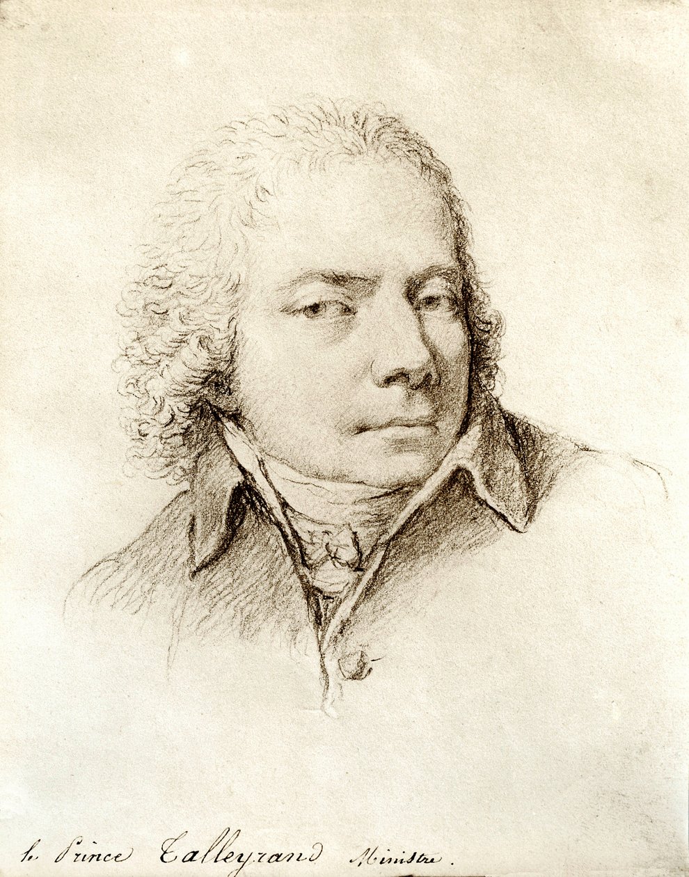 Portrett av den franske politikeren Charles Maurice de Talleyrand Perigord (eller Talleyrand-Perigord av Nicolas Andre Monsiau