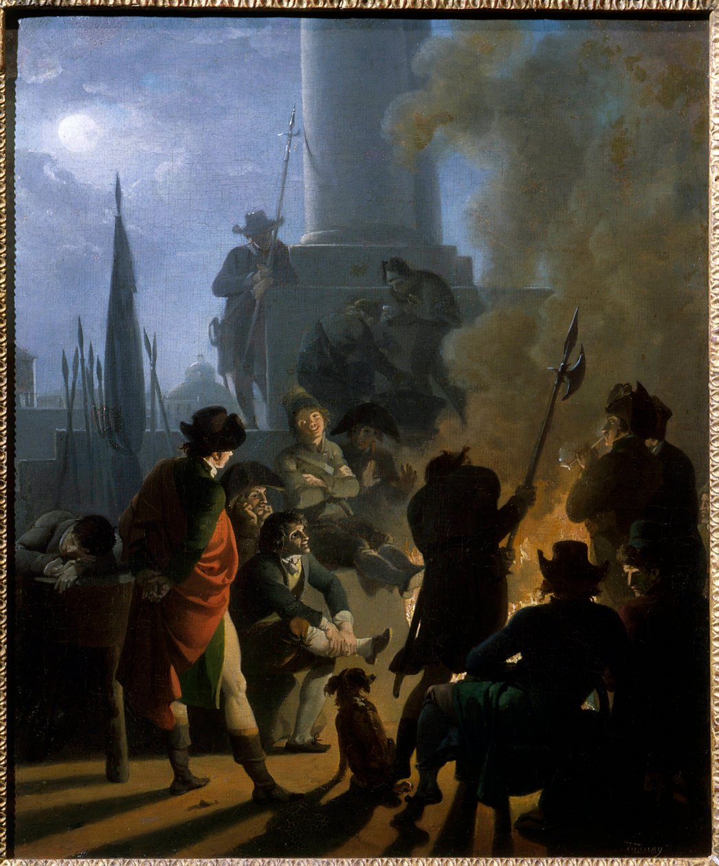 En revolusjonerende bivuakk i 1789 Maleri av Nicolas Taunay (1755-1830) av Nicolas Antoine Taunay