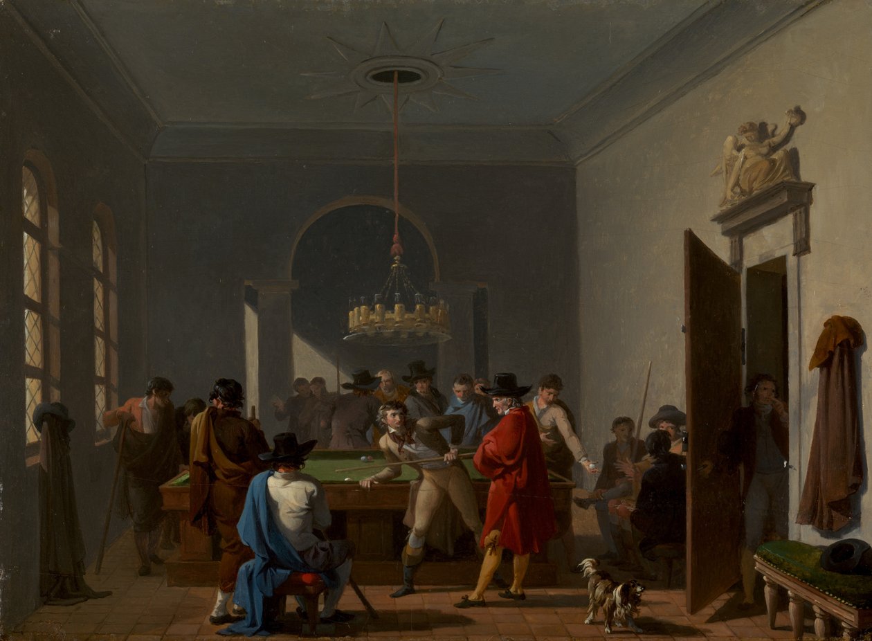 Biljardrommet, etter 1810. av Nicolas Antoine Taunay