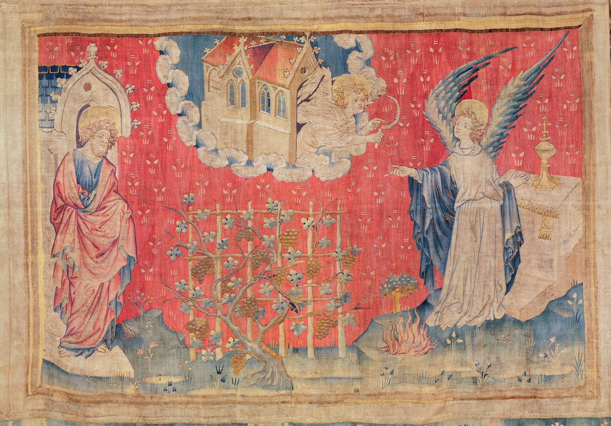 The Harvest of the Damned, fra Apocalypse Tapestry of Angers, 1373-87 (teppe) av Nicolas Bataille