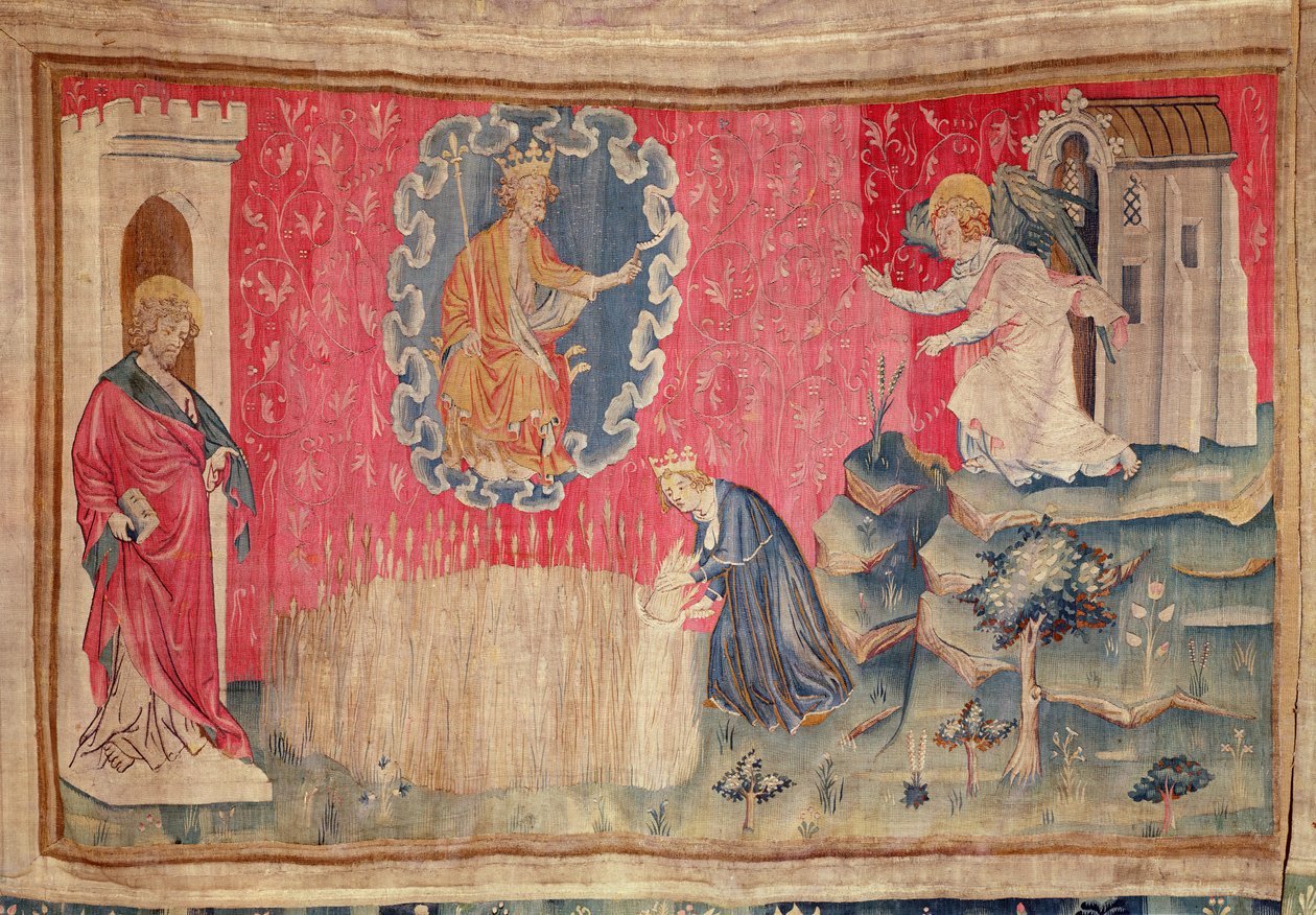 The Harvest of the Elected, fra Apocalypse Tapestry of Angers, 1373-87 (teppe) av Nicolas Bataille