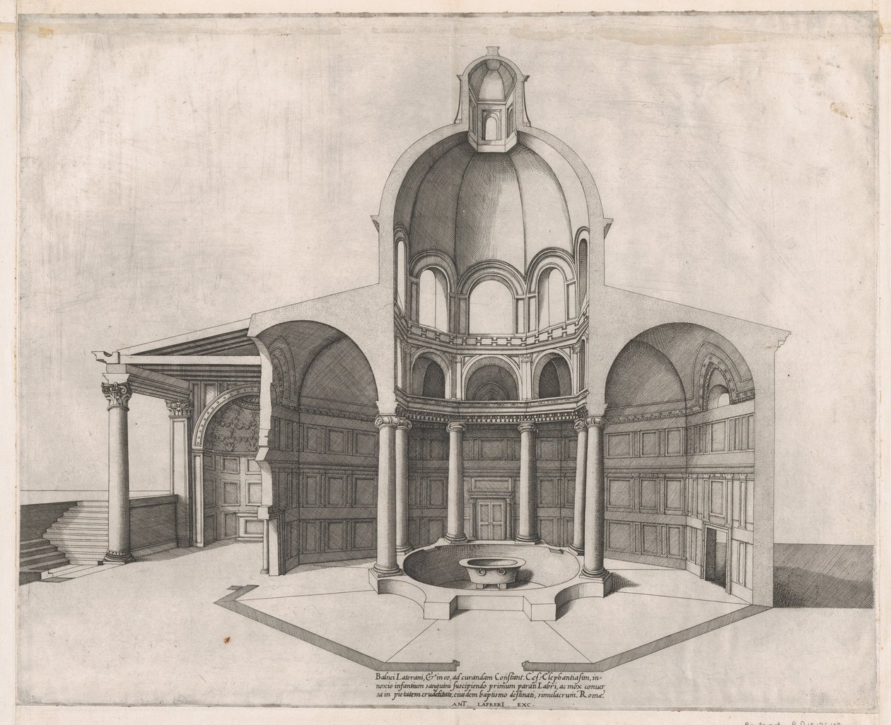 Speculum Romanae Magnificentiae: Interior of the Lateran, 16th century., 16th century.    1163361   no       norwegian Successfully Translated  Original: Portrait du poete Valeri Iakovlevitch Brioussov (1873-1924) (Portrait of the Poet Valery Bryusov). Oeu av Nicolas Beatrizet