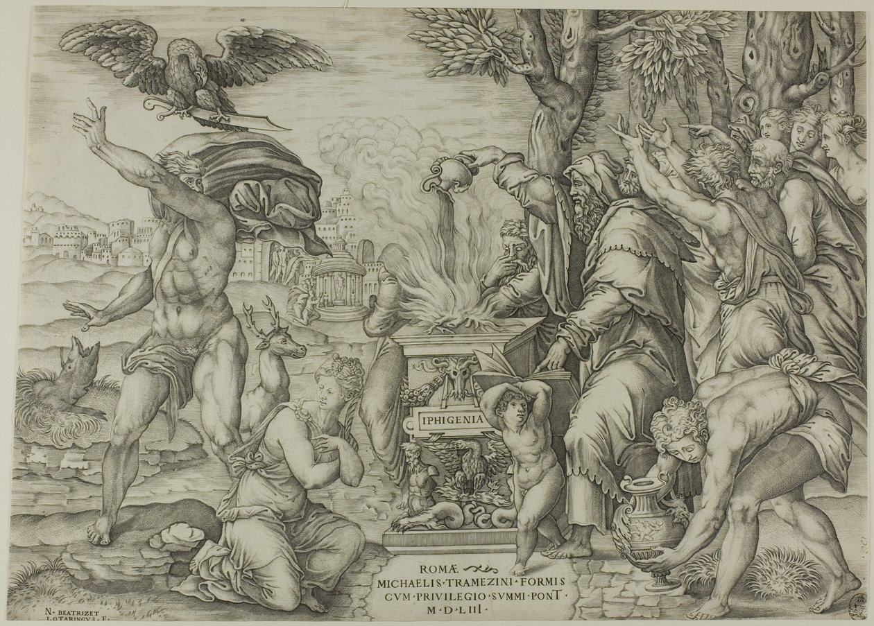 Iphigenia-offeret av Nicolas Beatrizet