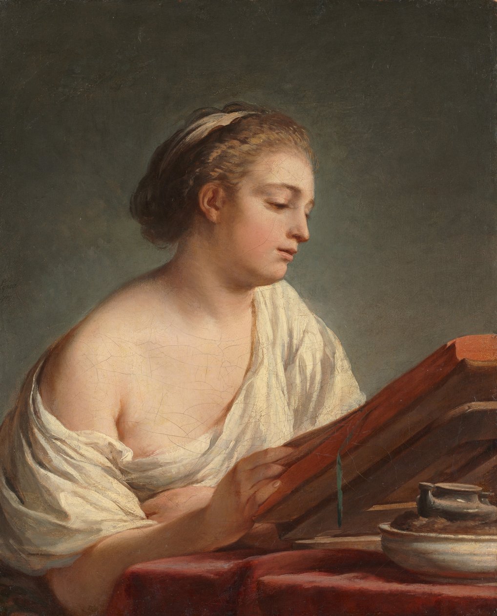 Kvinne som leser, 1769 av Nicolas Bernard Lepicie