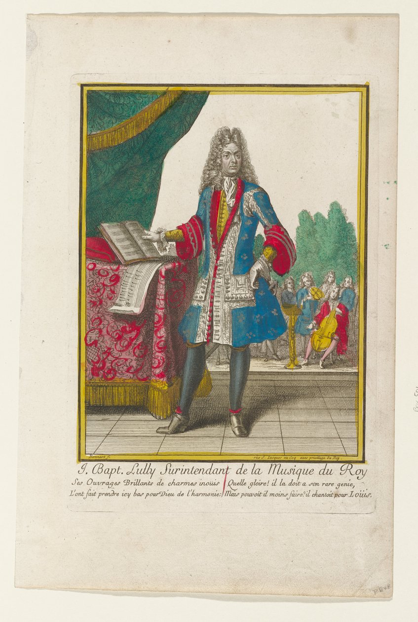 J. Baptiste Lully, Oberaufseher der Musik des Königs av Nicolas Bonnart