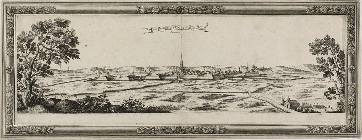 Moyenvic, Lorraine, 1631 av Nicolas Cochin