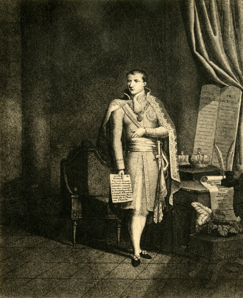 Napoleon første keiser av den franske kongen av Italia, c1810, 1921. av Nicolas Colibert