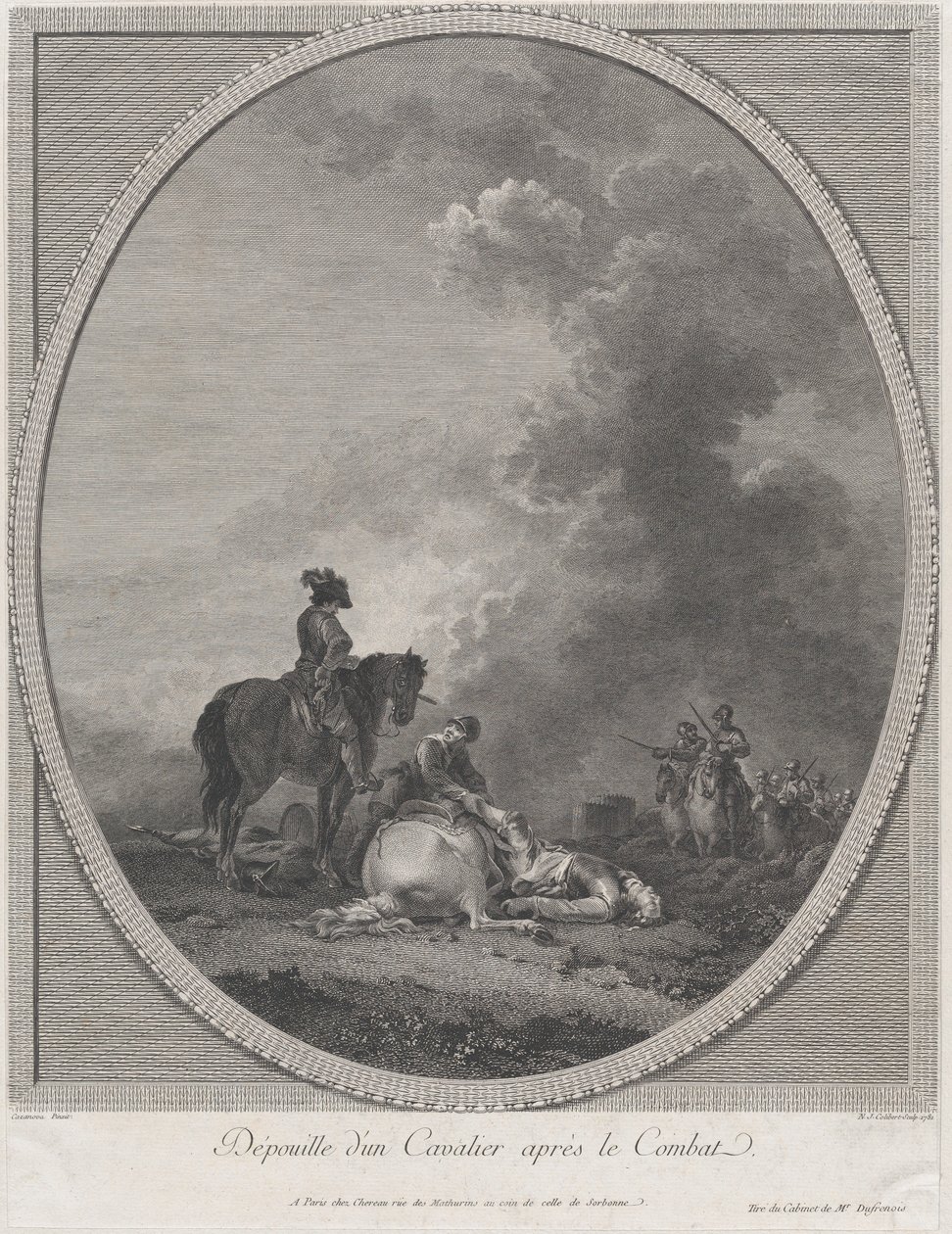 Kadaveret til en soldat etter kamp, 1781., 1781. av Nicolas Colibert