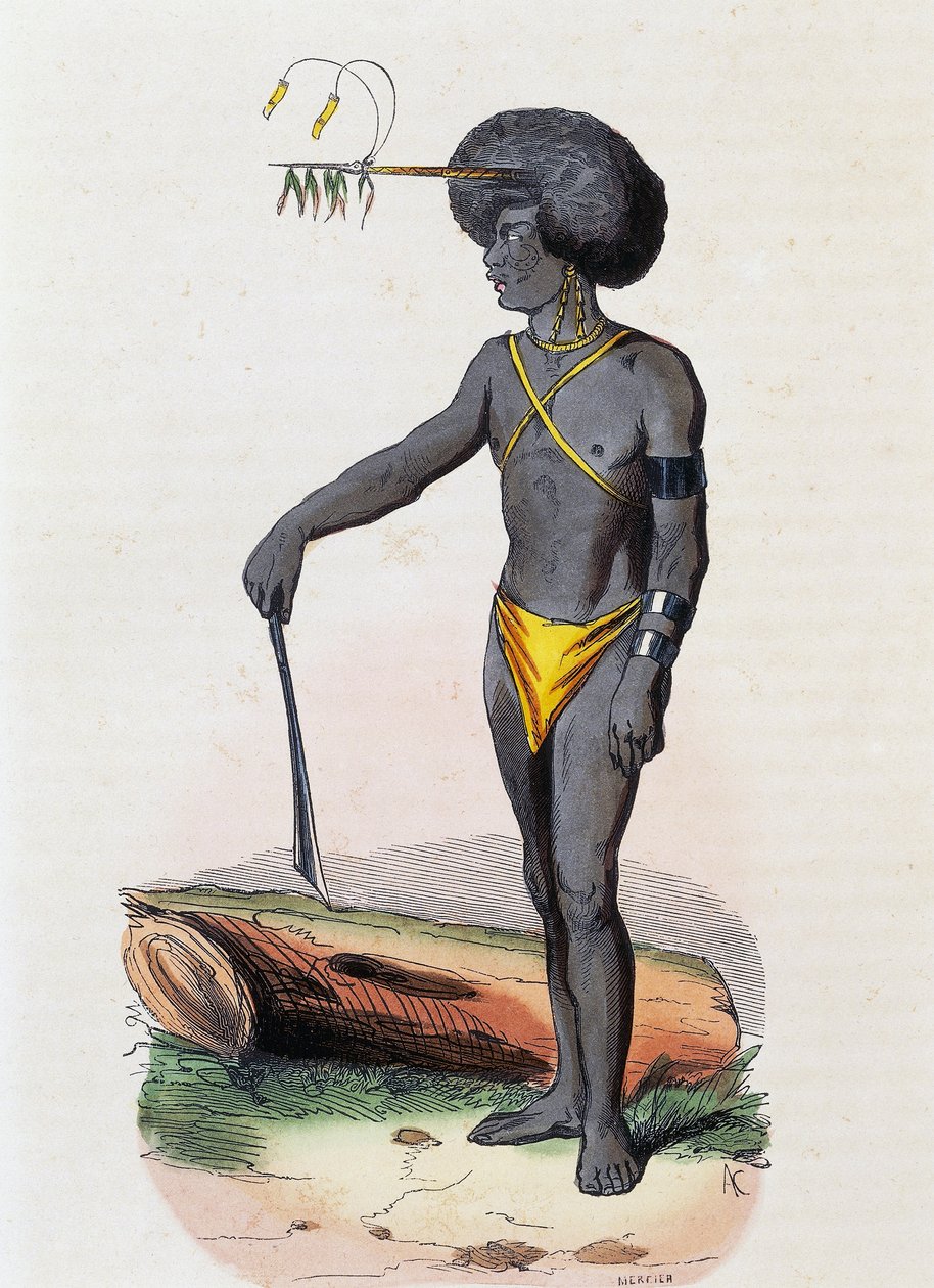 Papuanere fra Porto Dory (New Guinea) av Nicolas Dally