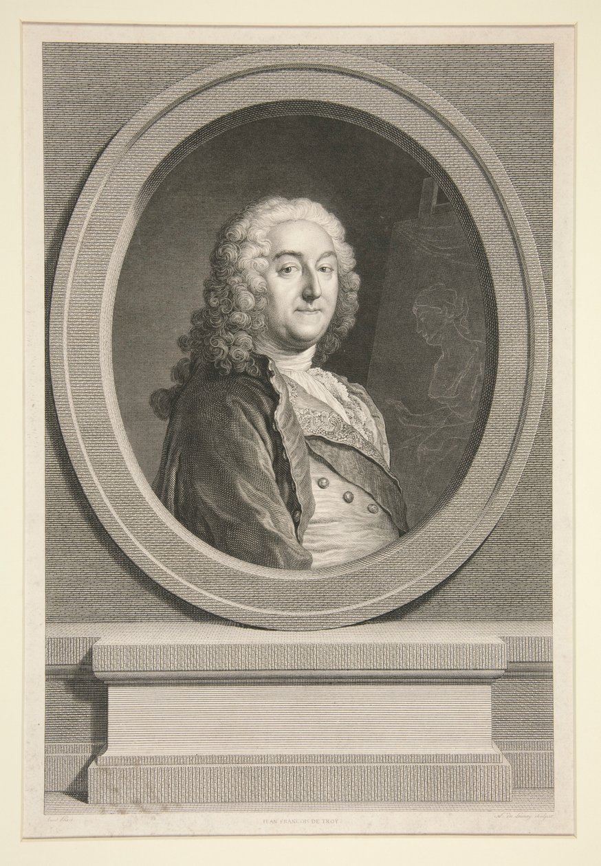 Portrett av Jean-François de Troy av Nicolas Delaunay