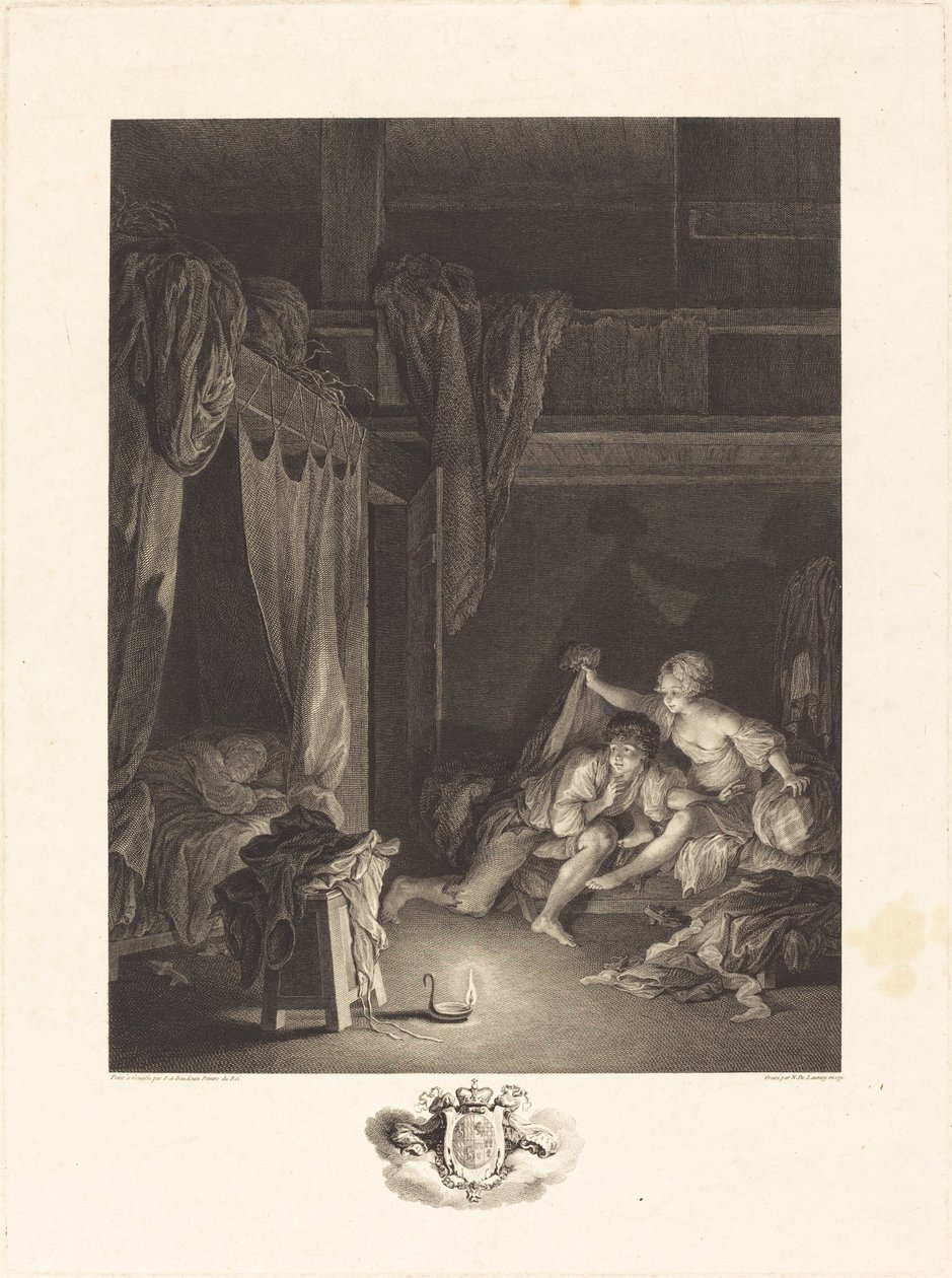 Sentinel er standard av Nicolas Delaunay after Pierre Antoine Baudouin