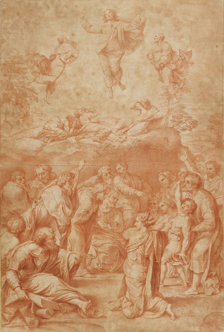 The Transfiguration, sent på 1600-tallet - begynnelsen av 1700-tallet av Nicolas Dorigny