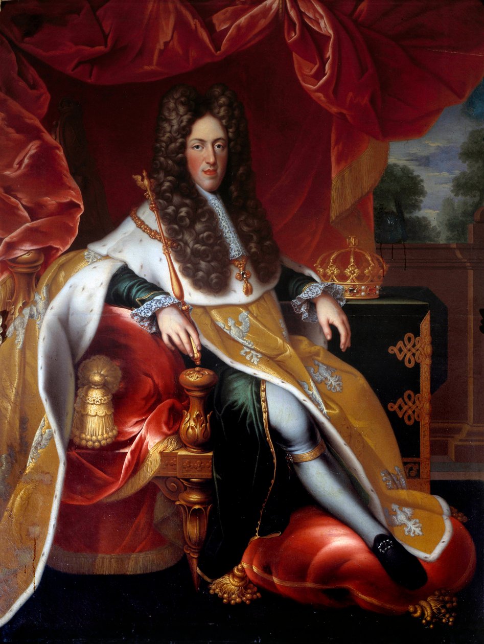 Portrett til fots av Leopold I (1679-1729) hertug av Lorraine i 1703. Maleri av Nicolas Dupuy (1650-1711) av Nicolas Dupuy
