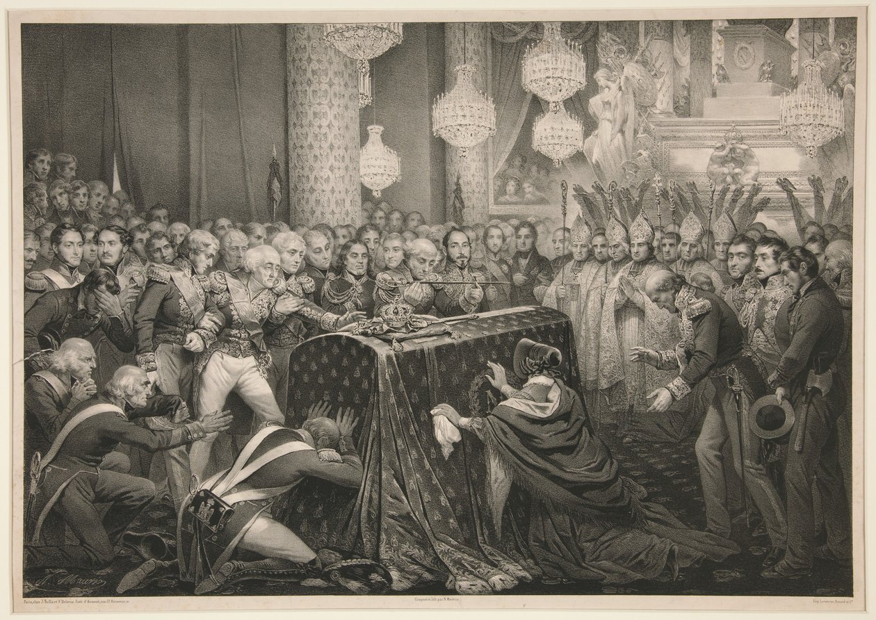 Keiser Napoleons levninger ved Les Invalides av Nicolas Eustache Maurin