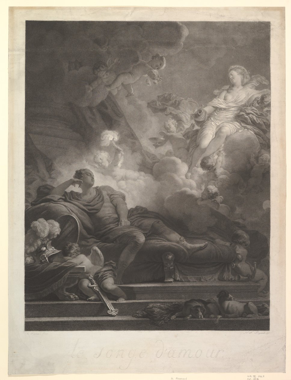 Drømmen om kjærlighet.n.d. av Nicolas Francois Regnault