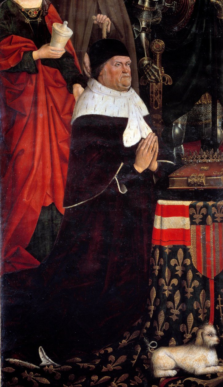 Portrett av kong Rene av Anjou (1409-1480) kaller også Rene I av Napoli eller Rene av Sicilia. Maleri av Nicolas Froment (1461-1483) 1475 Musee Granet Aix en Provence av Nicolas Froment