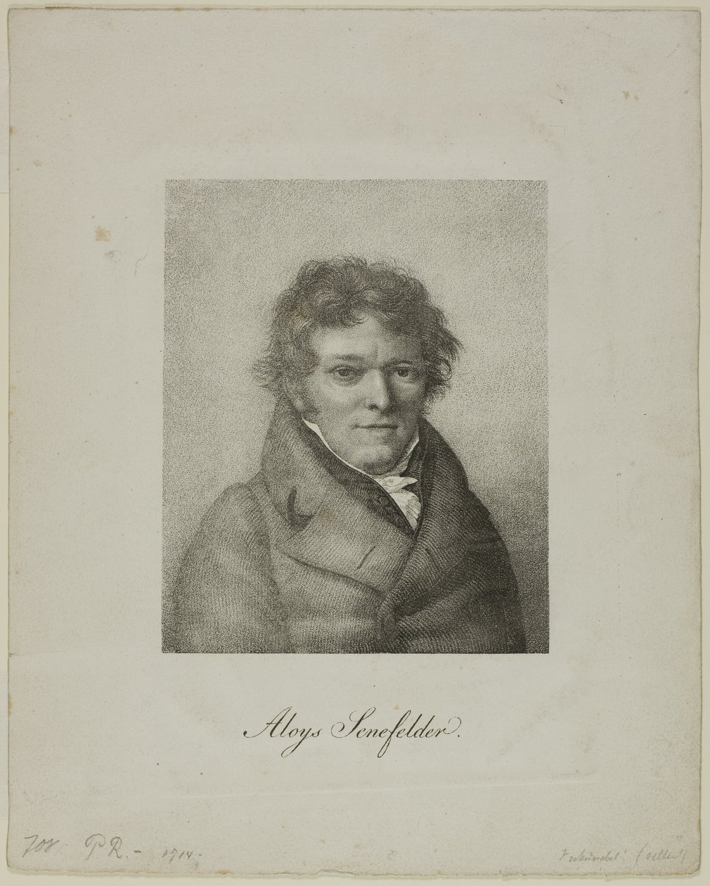 Portrett av Alois Senefelder av Nicolas Henri Jacob