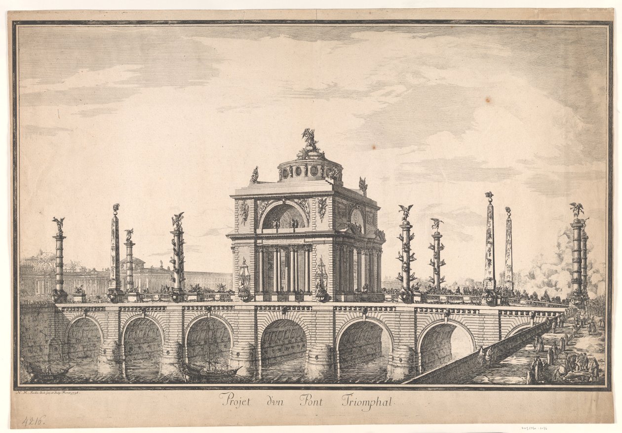 Triumfbroprosjekt av Nicolas Henri Jardin