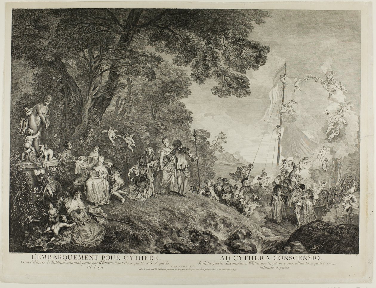 Pilgrimsreise til øya Cythera av Nicolas Henri Tardieu