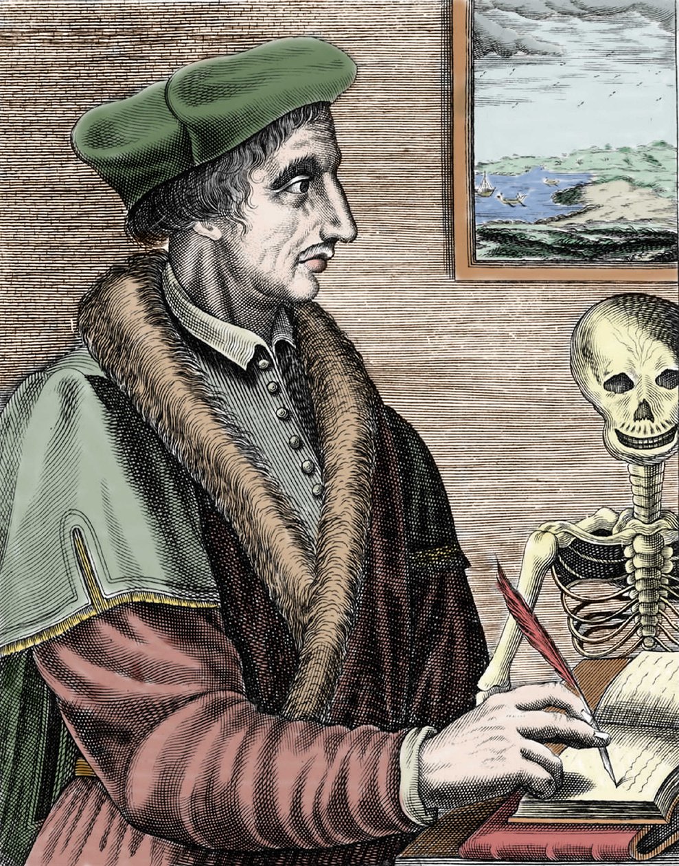 Jean Fernel (1497-1558), fransk astronom, matematiker og lege. av Nicolas II de Larmessin