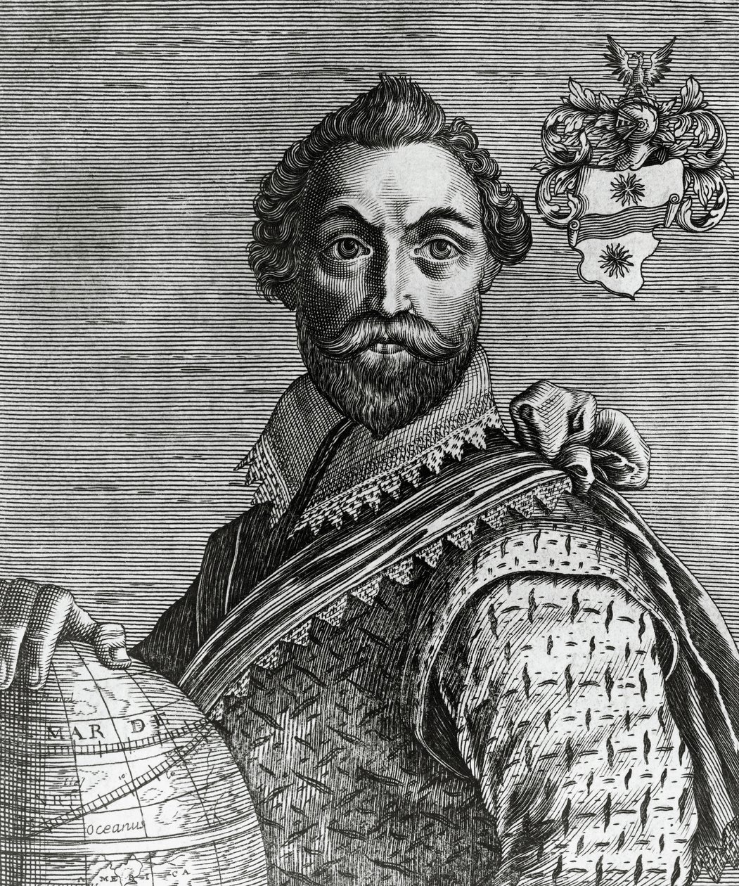 Portrett av Francis Drake (1540-1596) av Nicolas II de Larmessin