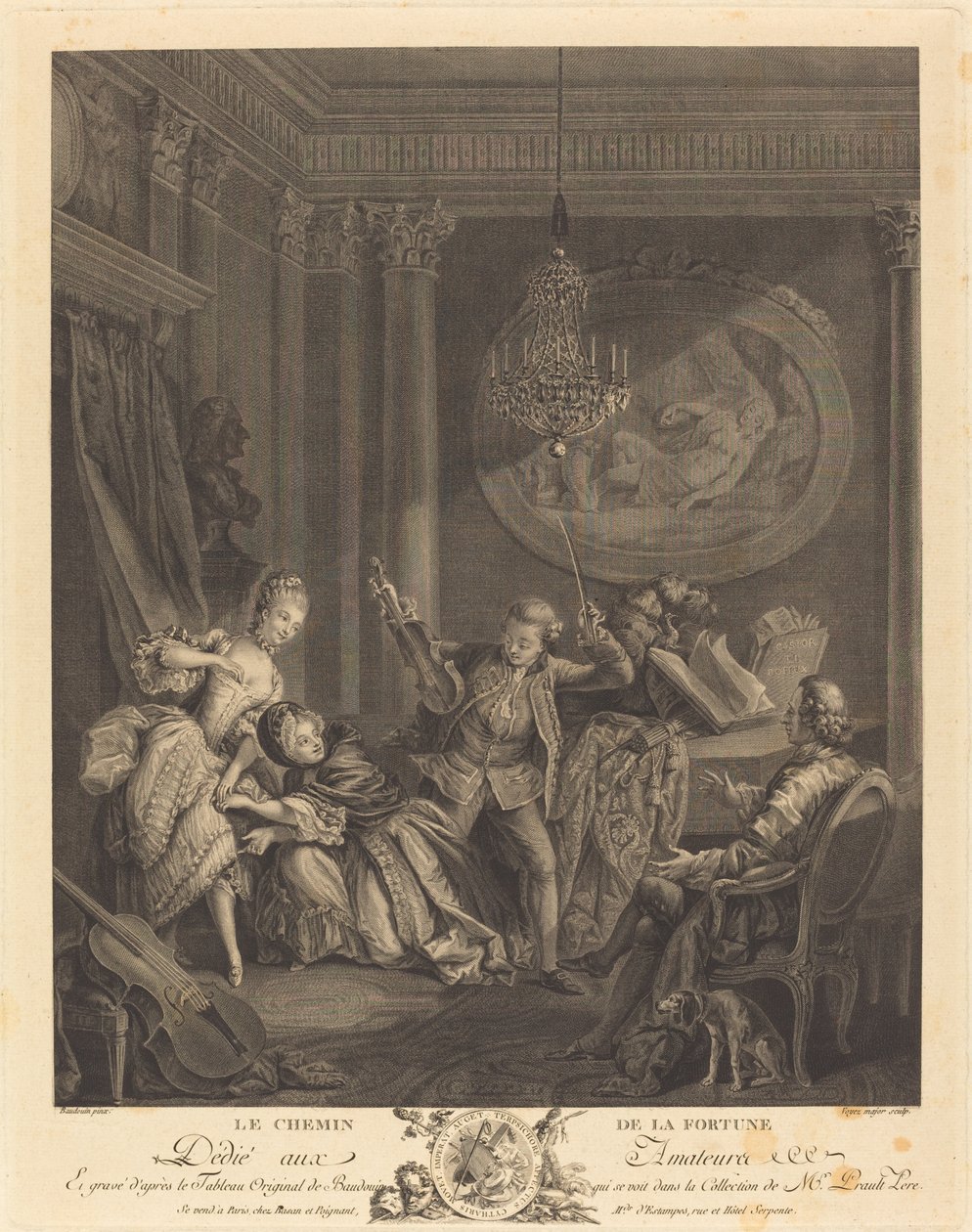 Veien til formuen av Nicolas Joseph Voyez after Pierre Antoine Baudouin