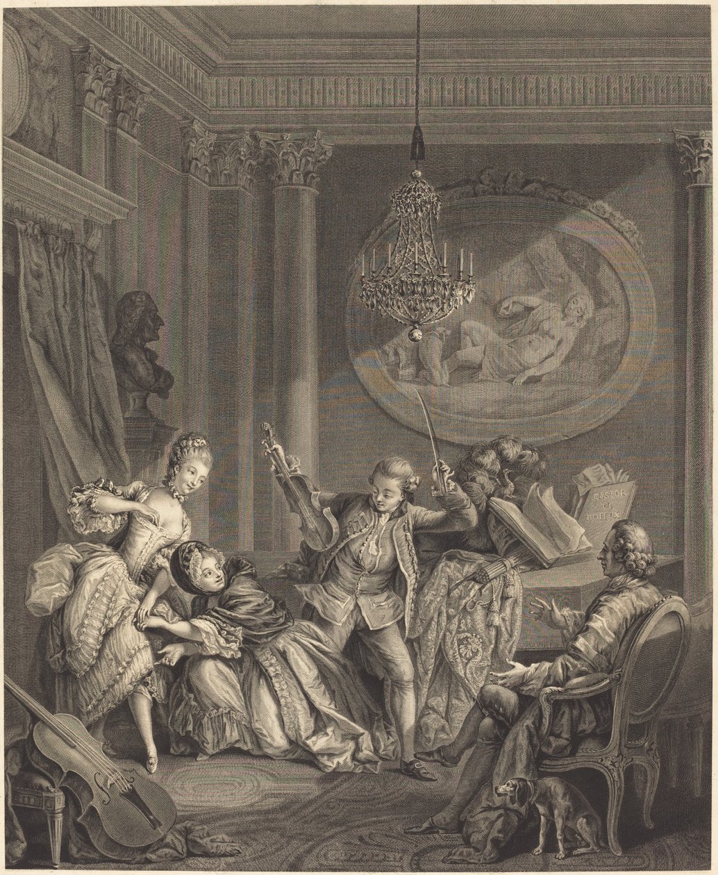 Veien til formuen av Nicolas Joseph Voyez after Pierre Antoine Baudouin