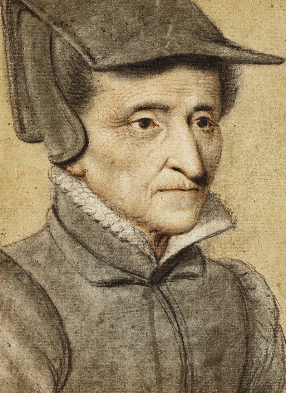 Portrett av hodet av en gammel kvinne av Nicolas Lagneau or Lanneau