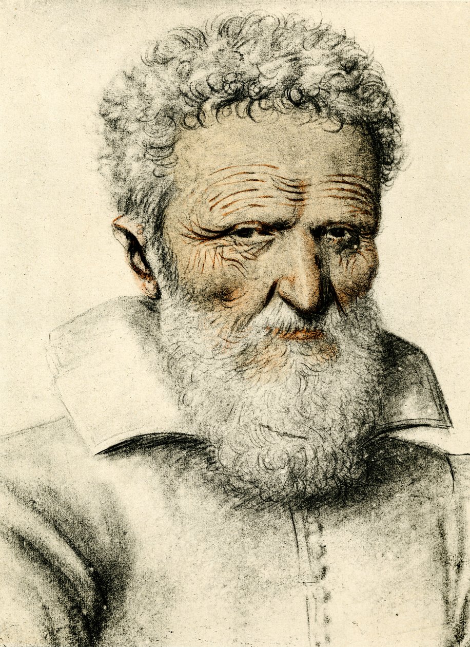Portrett av en gammel mann av Nicolas Lagneau or Lanneau