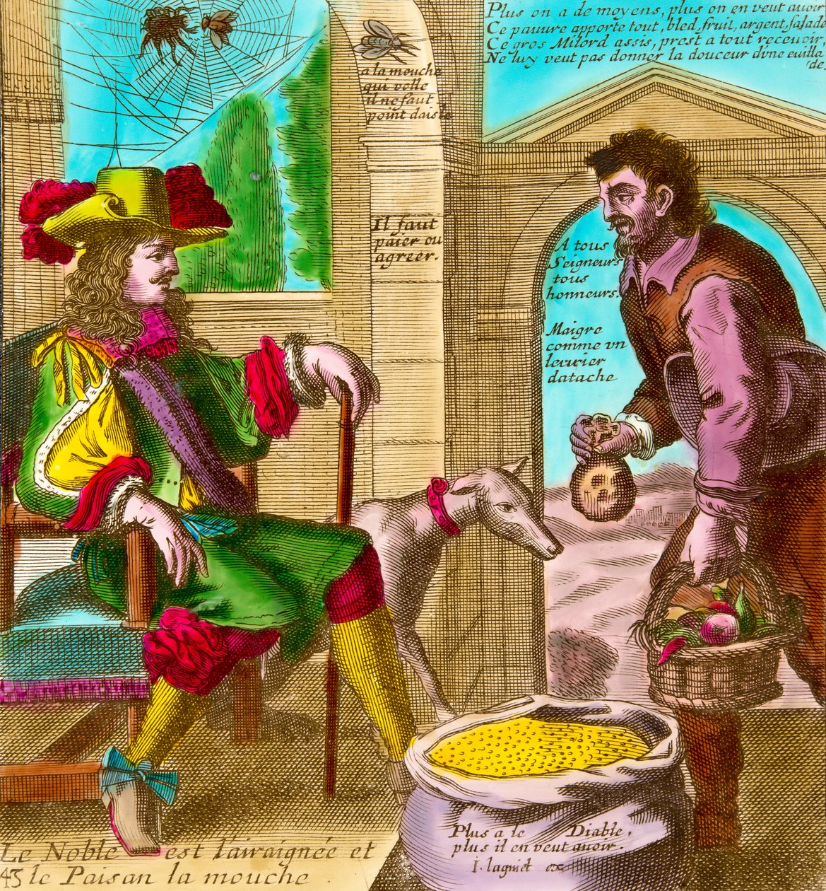 Third Estate Tax: “The Spider and the Fly” or “The Noble and the Peasant”   1400444   no       norwegian Successfully Translated  Original: Architecture Pittoresque ou Monuments des xveme. Et xvieme. Siecles: Chateaux De France des XV et XVI Siecles: Pl. 2 av Nicolas and Lagniet Jacques Guerard
