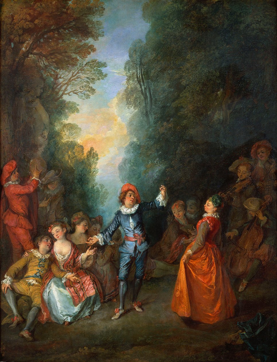 Hage fest av Nicolas Lancret