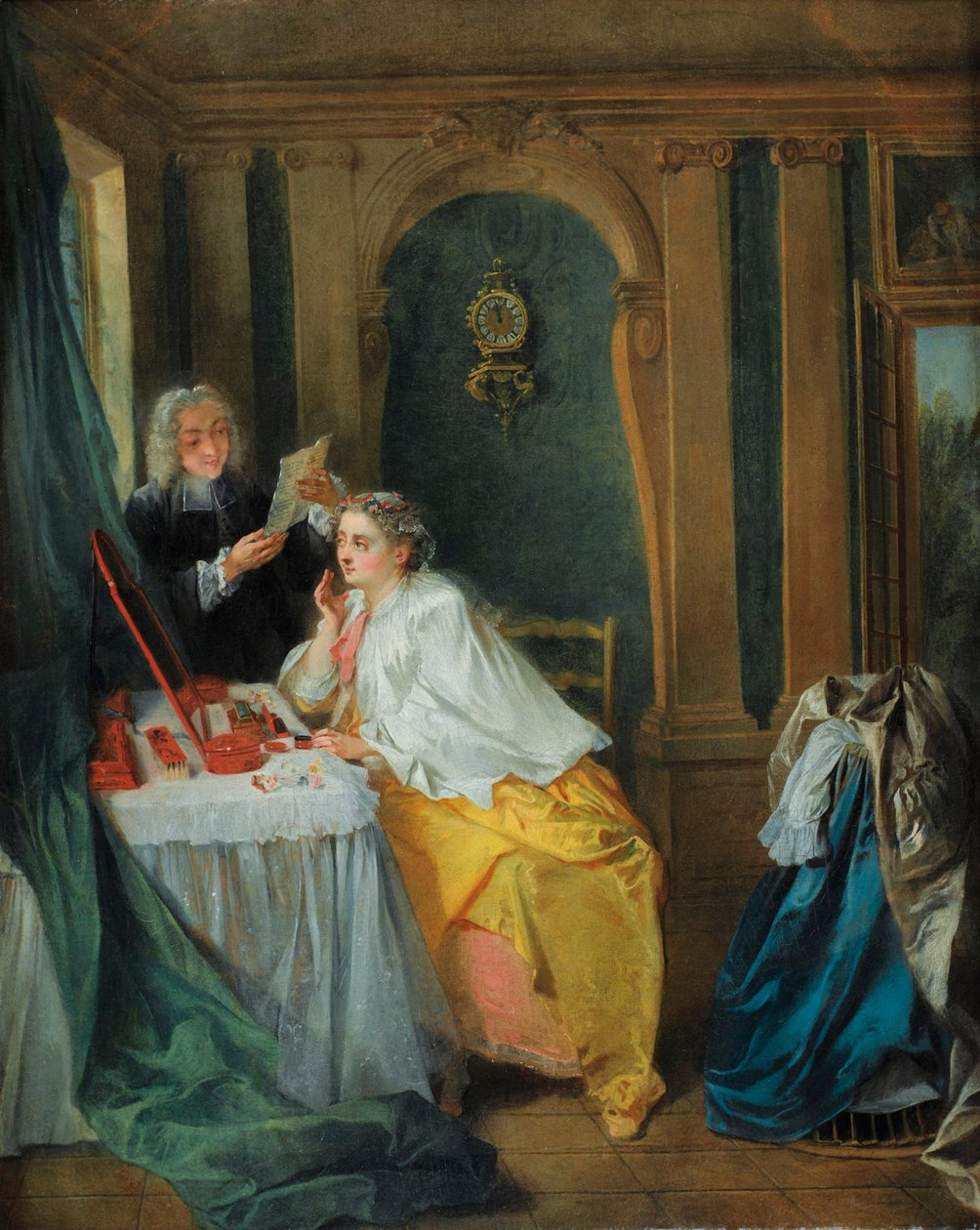 Madame Geoffrin på toalettet hennes av Nicolas Lancret