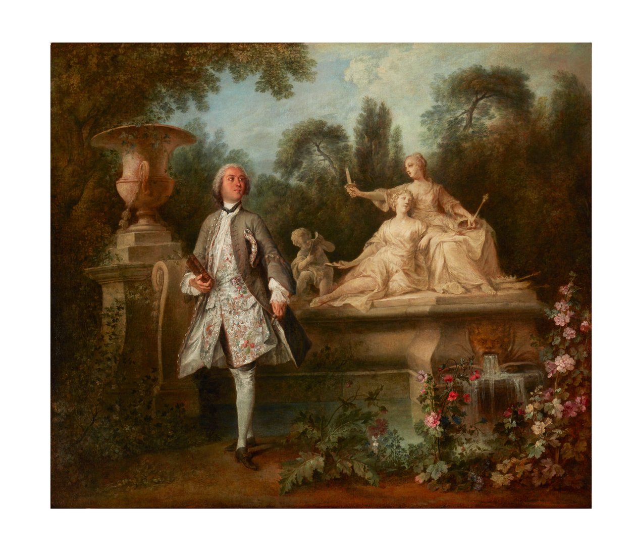 Portrett av skuespilleren Grandval av Nicolas Lancret
