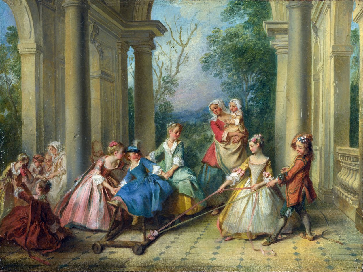 The Four Ages of Man: Childhood, ca. 1735 (olje på lerret) av Nicolas Lancret