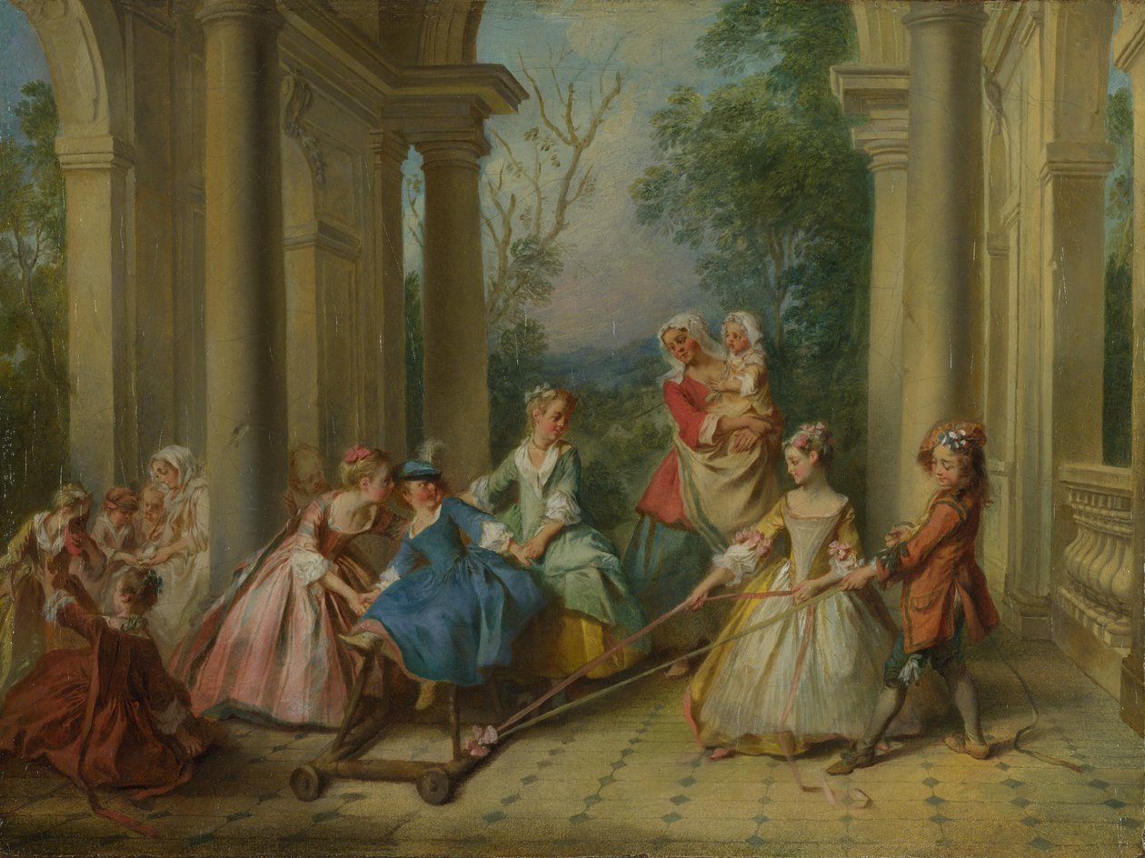 The Four Ages of Man: Childhood, ca 1735 av Nicolas Lancret