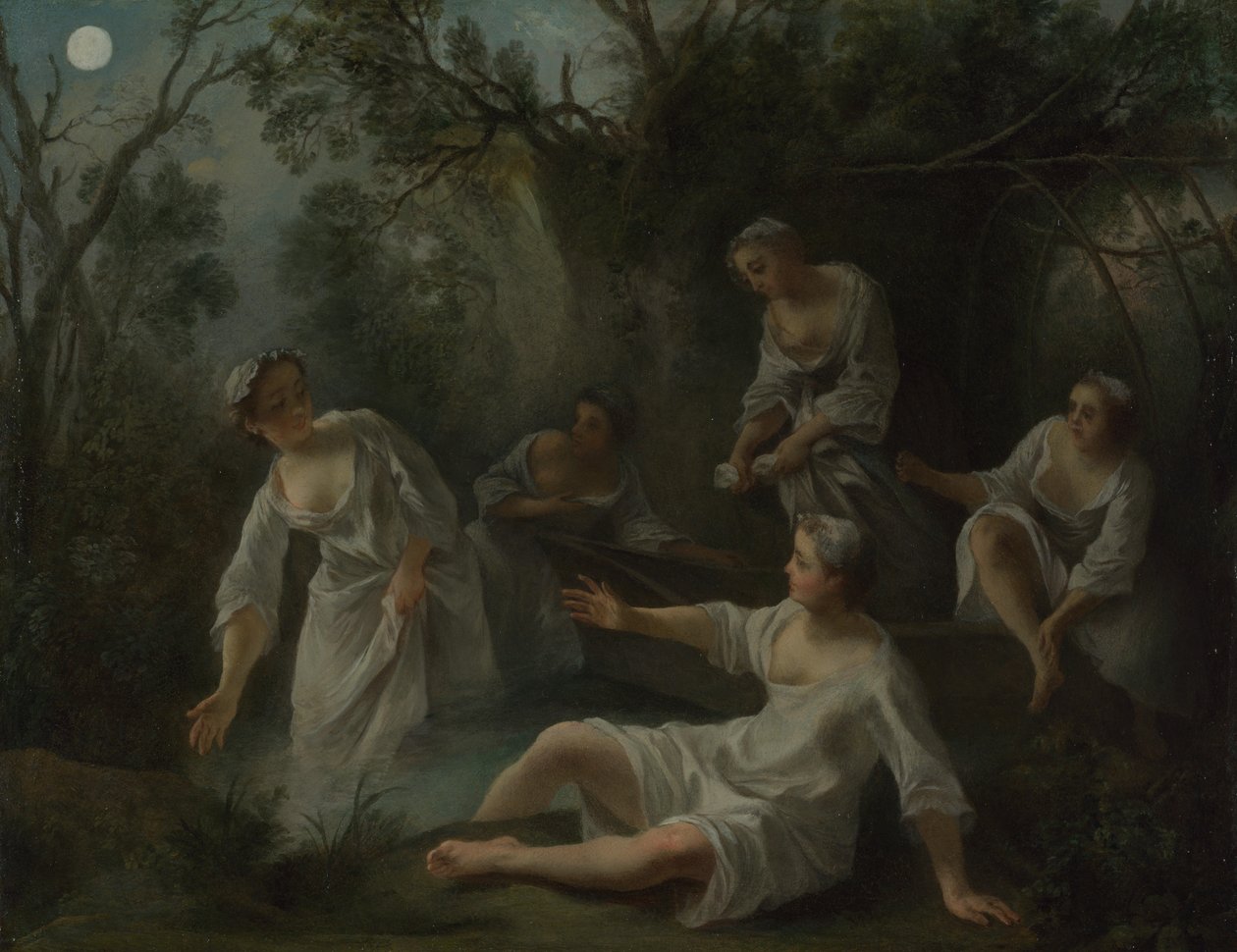 De fire tidene på dagen: Kveld, ca. 1740 av Nicolas Lancret
