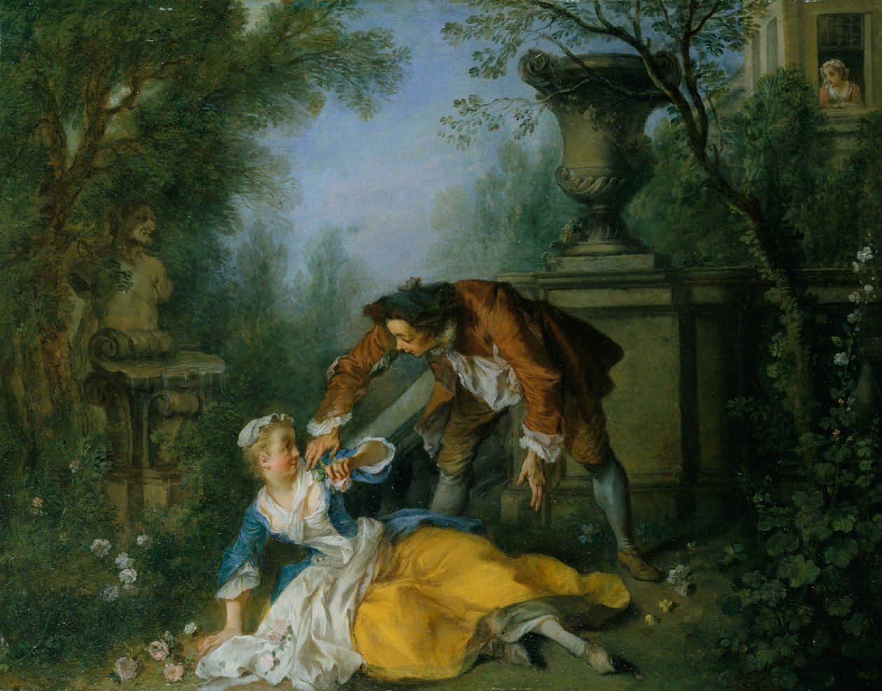 Tjeneren rettferdiggjort, ca. 1740. av Nicolas Lancret