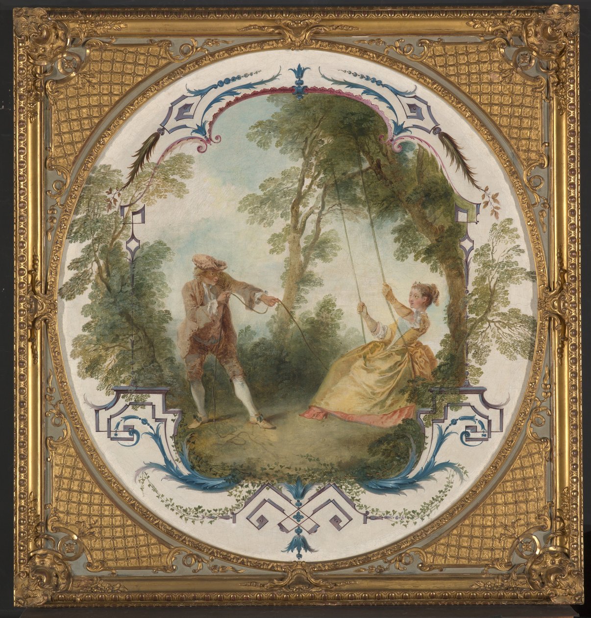 The Swing, ca. 1724 (olje på lerret) av Nicolas Lancret