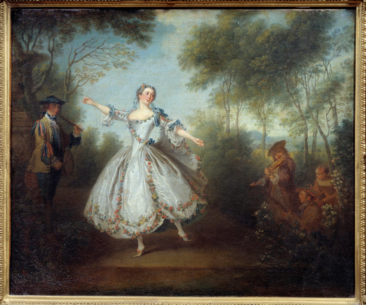 Danseren Marie Anne Cuppi (1710-1770) kalte den dansende Camargo. Maleri av Nicolas Lancret (1690-1743) av Nicolas Lancret