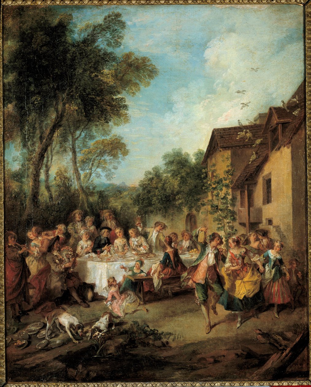 Bryllupsreise-maleriet av Nicolas Lancret (1690-1743) Angers fra 1700-tallet, Museum of Fine Arts av Nicolas Lancret