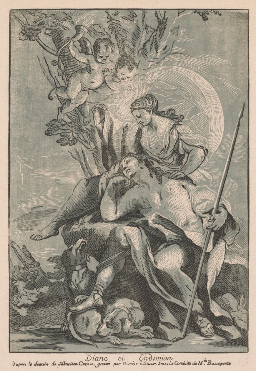 Diana og Endymion av Nicolas LeSueur